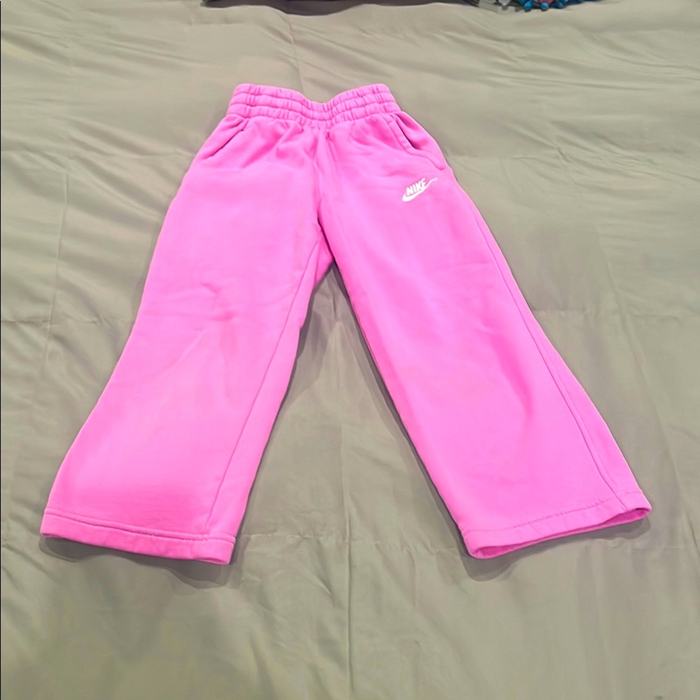 Nike Kids Pink Sweatpants, Size XS